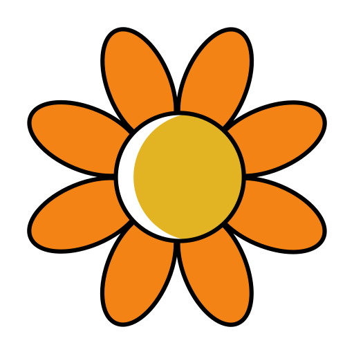 Flower Generic Thin Outline Color icon