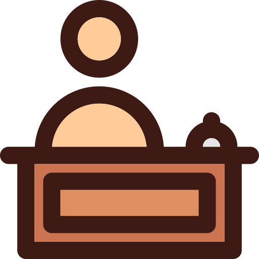 Receptionist - Free holidays icons