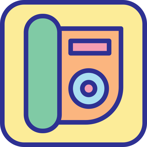 Telephone receiver free icon