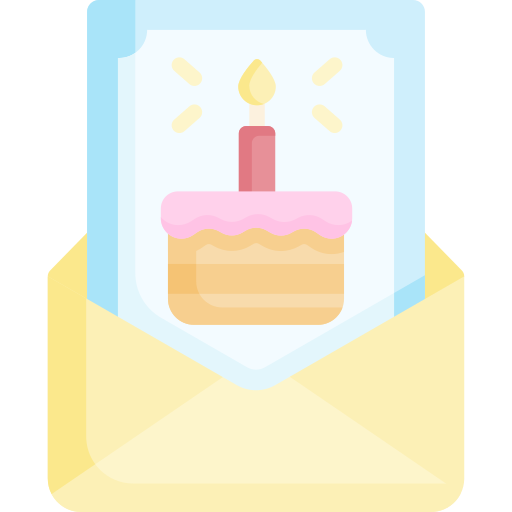 tarjeta de cumpleaños icono gratis