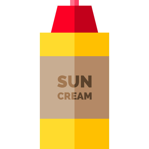 crema solar icono gratis