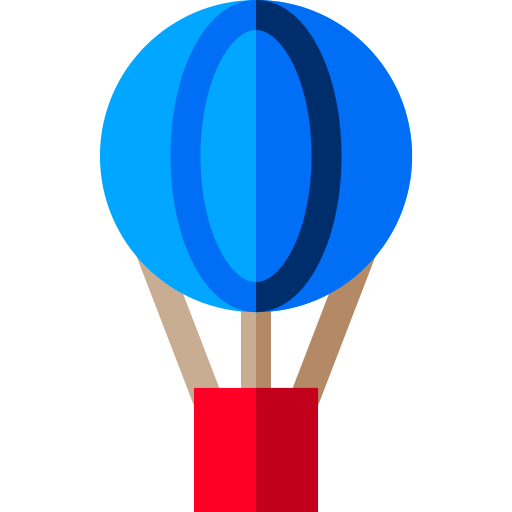 Hot air balloon free icon