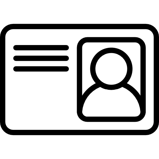 tarjeta de identificación icono gratis
