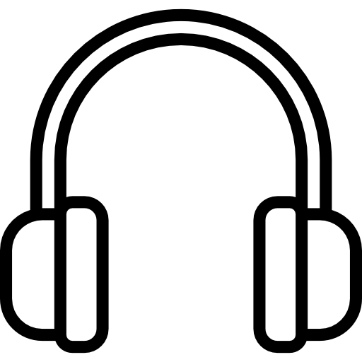 Headphones Basic Mixture Lineal icon