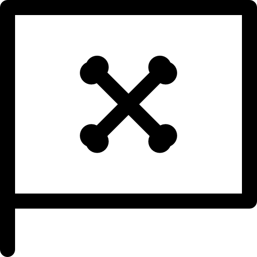 bandera pirata icono gratis