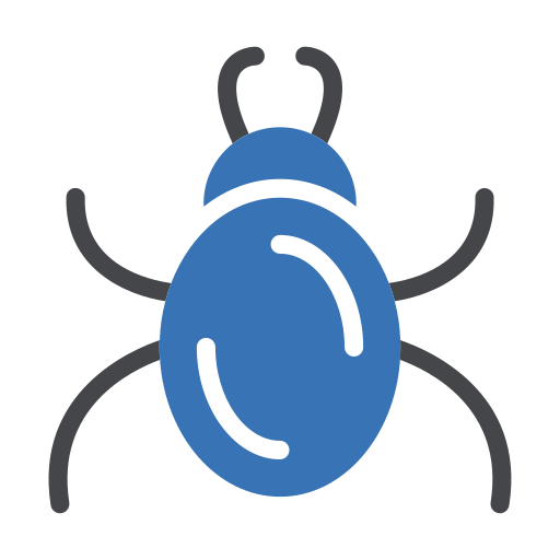 Bug Generic Blue icon