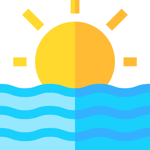 Sunset Basic Straight Flat icon