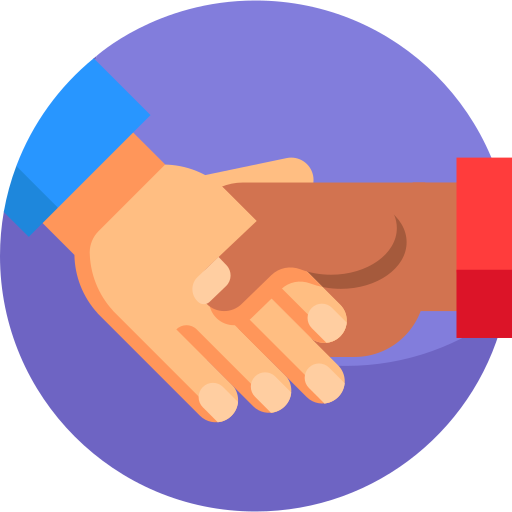 Hand shake free icon Hand shake free icon