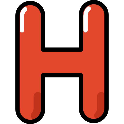 Letter h - Free shapes and symbols icons