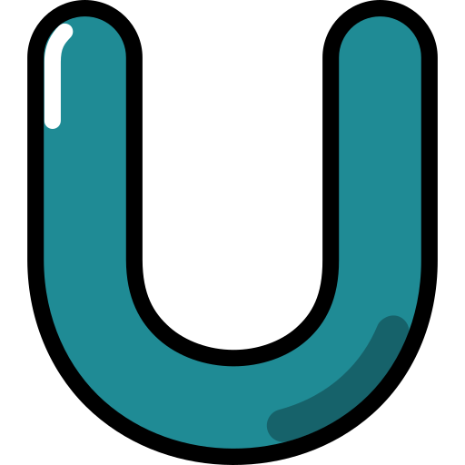 Letter u - Free shapes and symbols icons