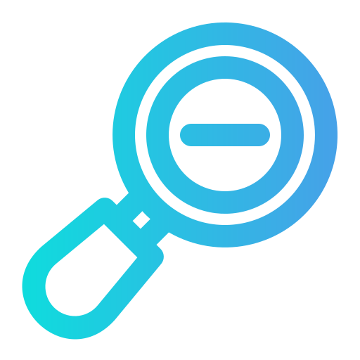 disminuir el zoom icono gratis