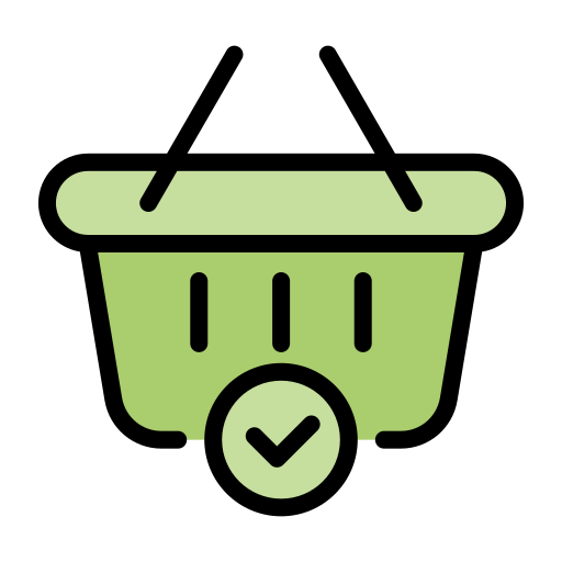 Shopping basket Generic Outline Color icon