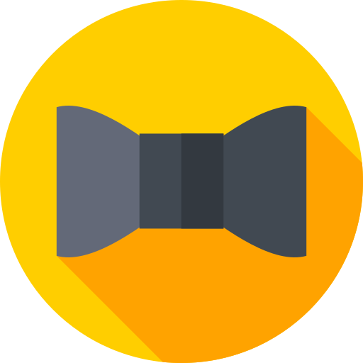 corbata de moño icono gratis