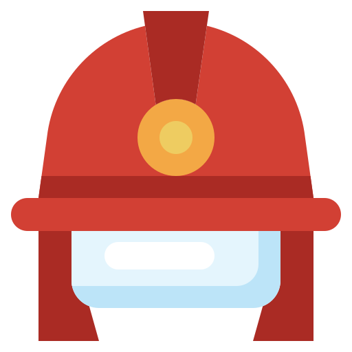 Firefighter helmet Surang Flat icon