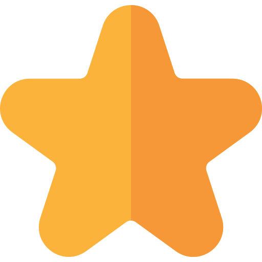 Star Basic Rounded Flat icon