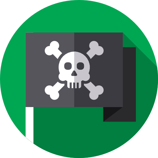 bandera pirata icono gratis