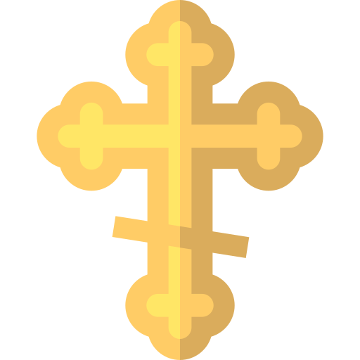 Ангел опирающийся на православный крест