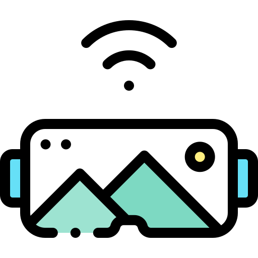 gafas de realidad virtual icono gratis