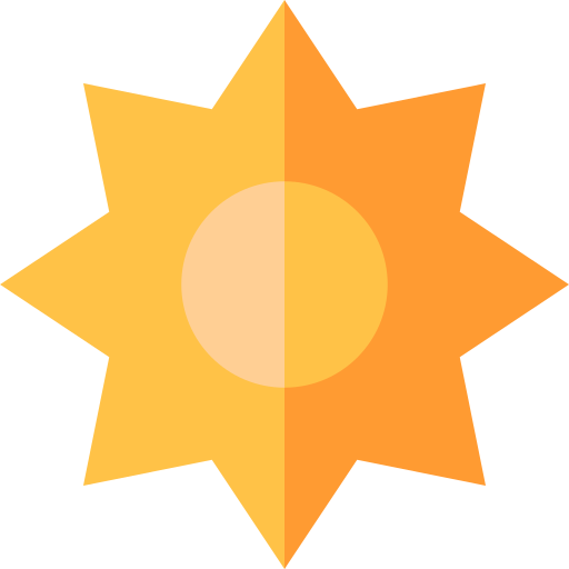 Sun Basic Straight Flat icon