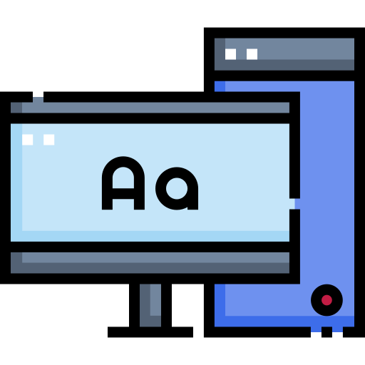 Pc Detailed Straight Lineal color icon