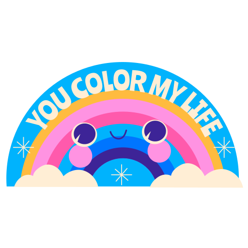 tu coloreas mi vida gratis sticker