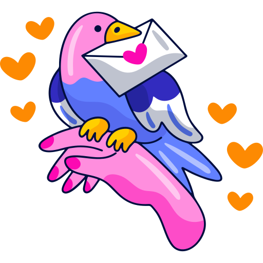 Carrier pigeon Stickers - Free animals Stickers
