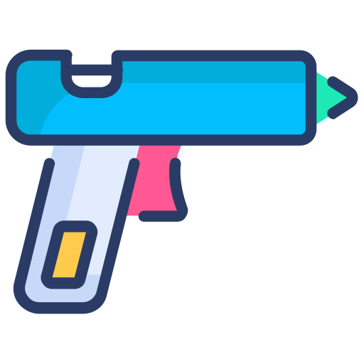 pistola de pegamento icono gratis