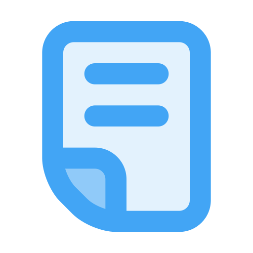 File Generic Blue icon