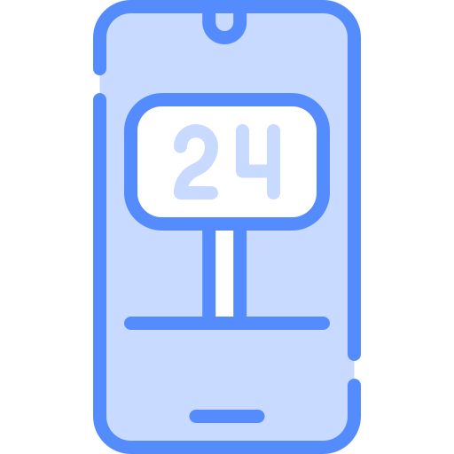 signo de 24 horas icono gratis