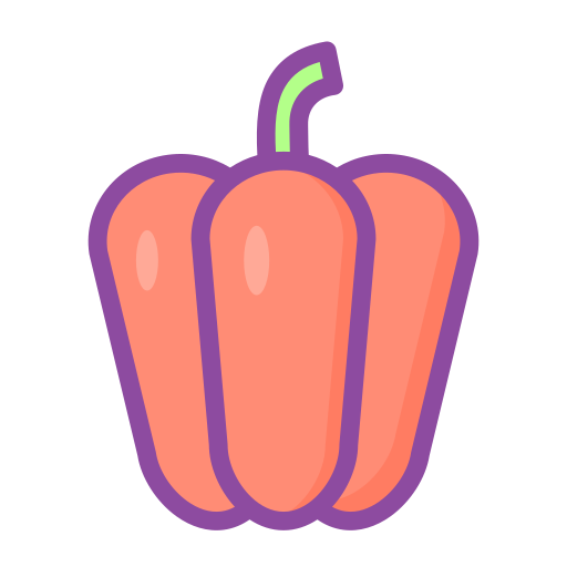 Paprika Generic Outline Color Icon