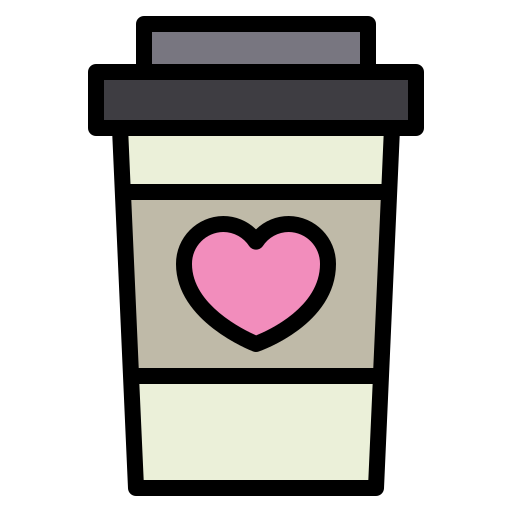 Coffee cup Payungkead Lineal Color icon