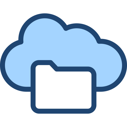 almacenamiento en la nube icono gratis