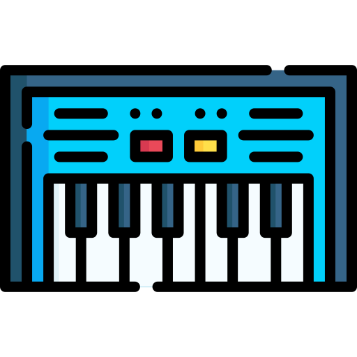 teclado de piano icono gratis