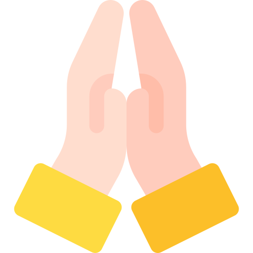 namaste icono gratis