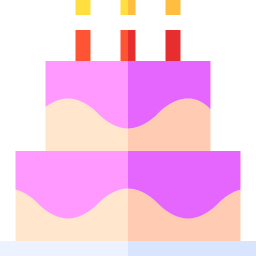 pastel de cumpleaños icono gratis