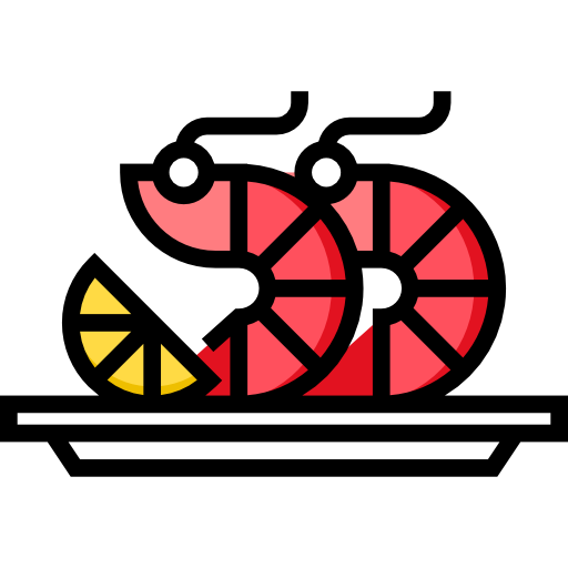 crevette Icône gratuit