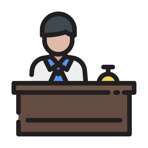 recepcionista icono gratis