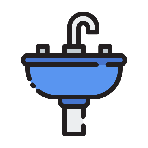 Sink Generic Outline Color icon