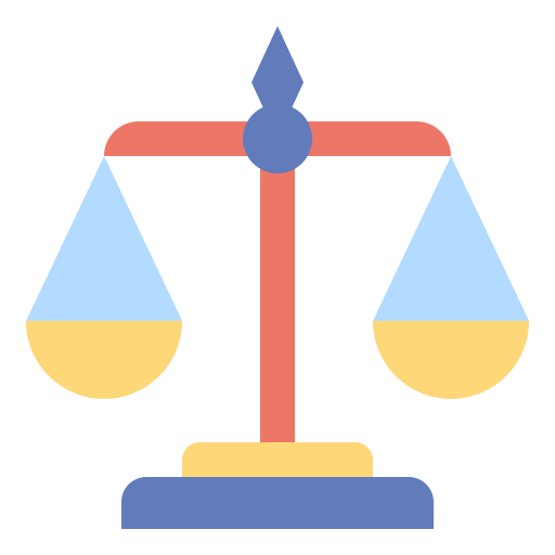 Scale of justice Generic Flat icon