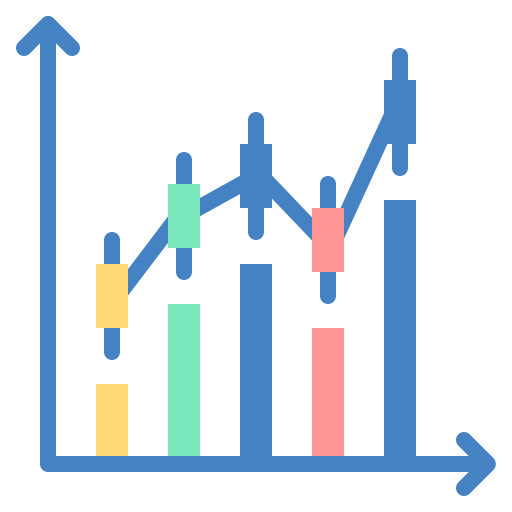 gráfico de barras icono gratis