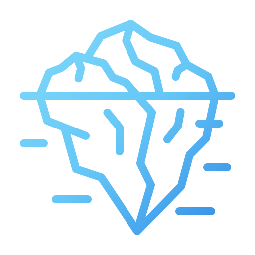 Iceberg Generic Gradient icon