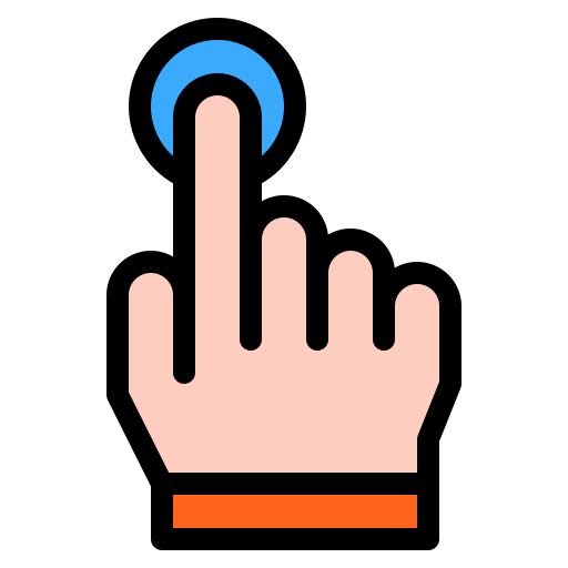 Écran tactile Icône gratuit Écran tactile Icône gratuit