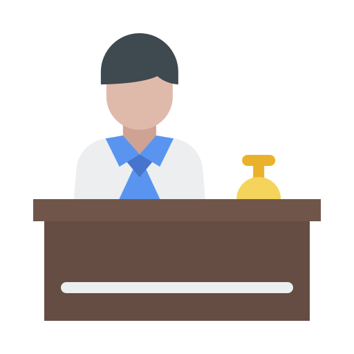 recepcionista icono gratis