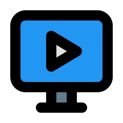 Video streaming free icon Video streaming free icon