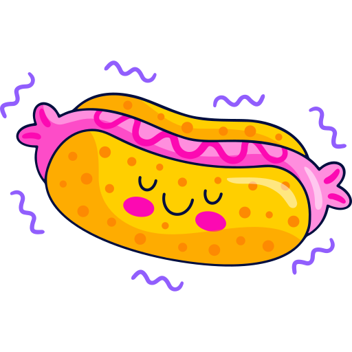 hot dog gratis sticker