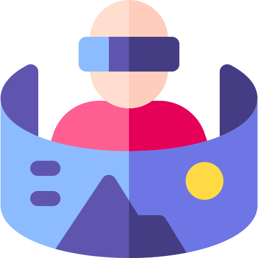 Virtual reality Basic Rounded Flat icon