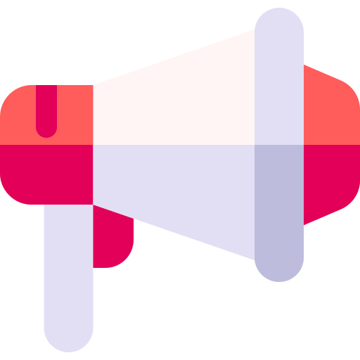 Megaphone Basic Rounded Flat icon