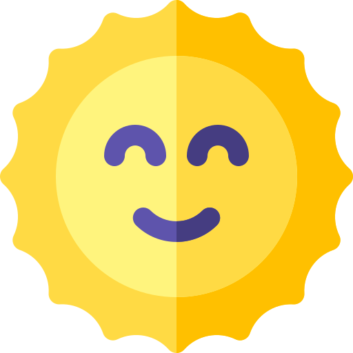 Sun Basic Rounded Flat icon