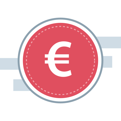 euro icono gratis