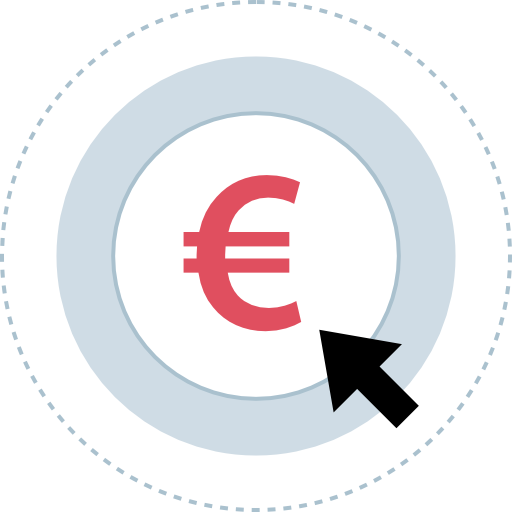 euro icono gratis